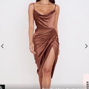 House of CB “Reva” Corset Dress in Toffee - Sz XSmall.